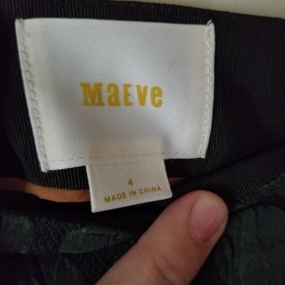 MAEVE Pencil Skirt in Forest Green Jacquard Weave with Satin Polka dots Size 4 - Picture 4 of 8